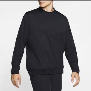 Nike Men's Shield Victory Golf Crew Black Pullover Size L